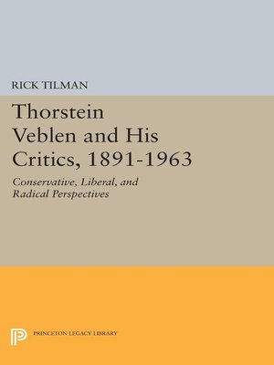 cover image of Thorstein Veblen and His Critics, 1891-1963